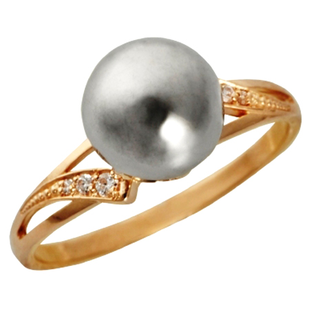 Кольцо, золото, фианит, 71368